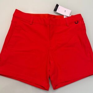 Nike Bright Red Orange Dri-Fit Men's Pockets 6” inseam Athletic Golf Shorts 34W